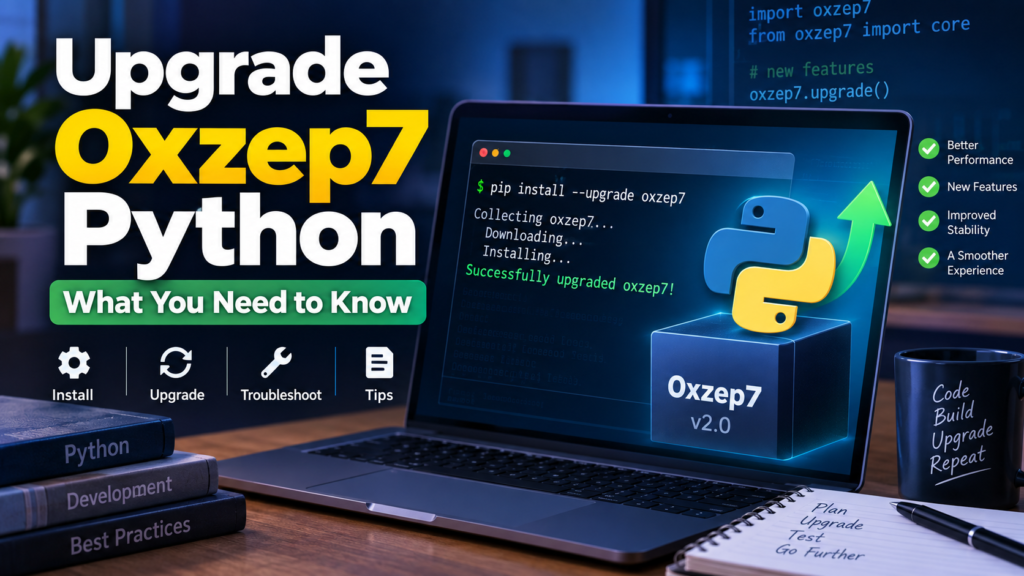 Upgrade Oxzep7 Python