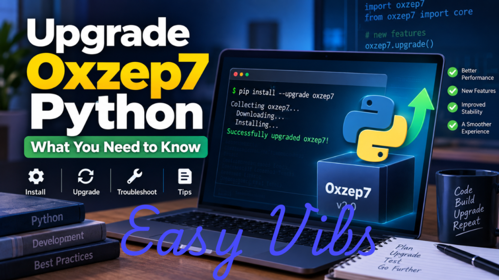 Upgrade Oxzep7 Python