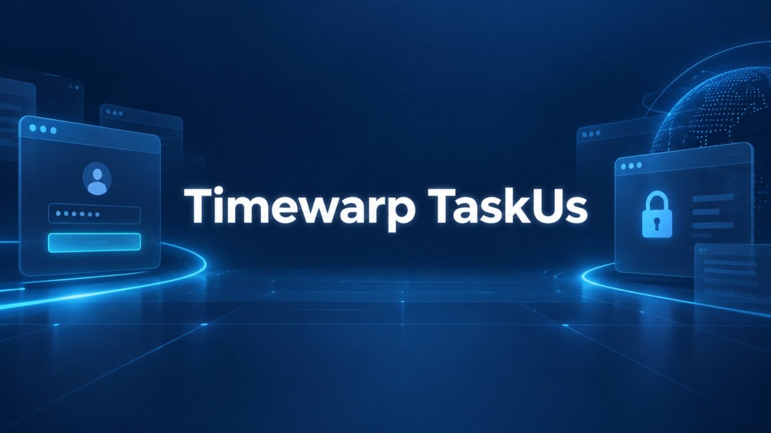timewarp taskus featured image with modern secure portal theme